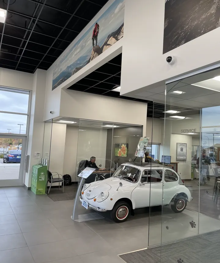 Security system at Subaru dealership